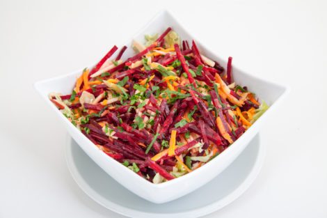 Grated Carrot & Beetroot Salad for lunch in Slim R Us