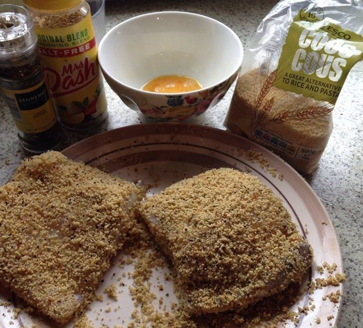 Couscous Breaded Fish Dinner