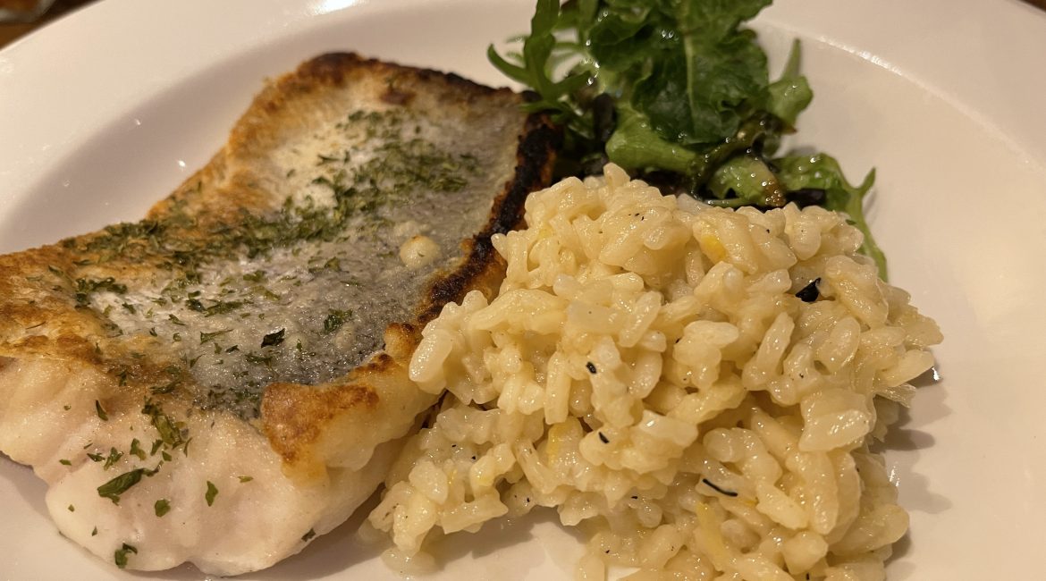 Pan Fried Hake with Rissotto